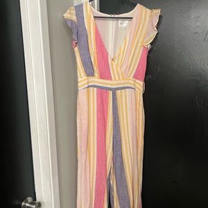 Striped jumpsuit